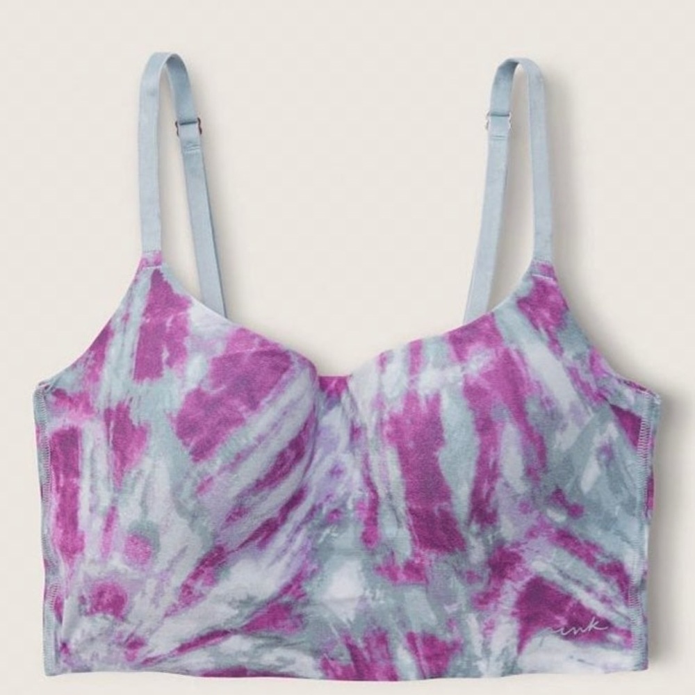 PINK Victoria's Secret LOUNGIN' Scoop Tie-Dye Bralette